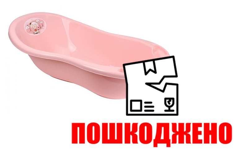 OUTLET Ванночка 1133 рожева пастельна, р.101 см ТЕХНОК
