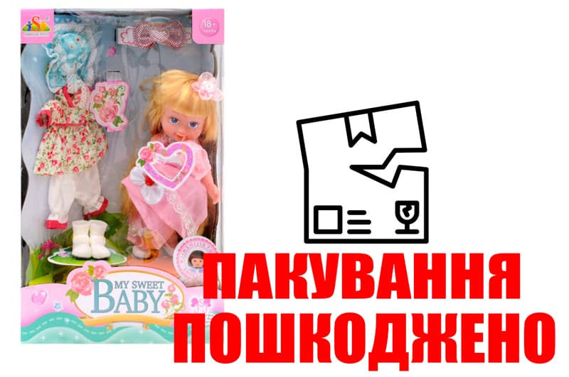 OUTLET Лялька з аксесуарами (озвучена, коробка) 12026 р.36*22*13 см