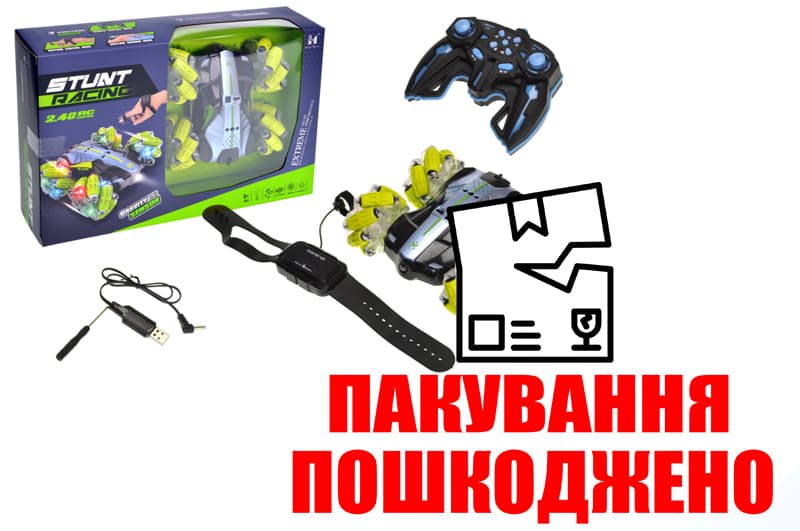 OUTLET Машина на радіокеруванні жестами, зі світлом і музикою, акумулятор, в коробці LH-C049-3 р.31*19*8см