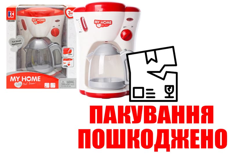 OUTLET Кавоварка 3209 зі світлом в коробці YG Toys