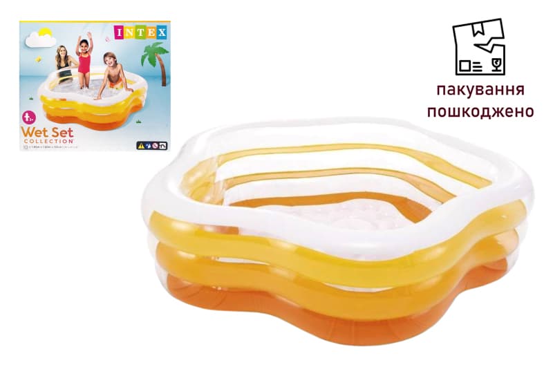 OUTLET Басейн INTEX  Морська зірка з надувним дном, в коробці 56495 р.183*180*53см