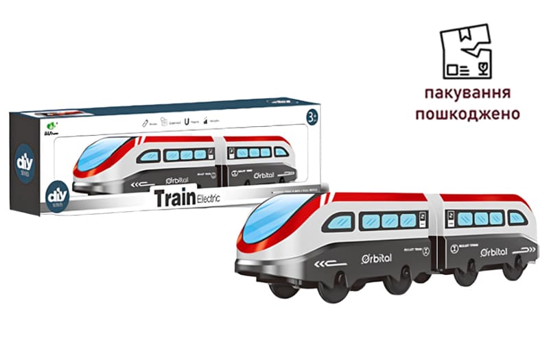 OUTLET  Потяг на батарейках, в коробці AU9889 р.27*5*8,3см