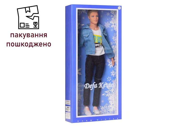 OUTLET Лялька хлопчик DEFA 8427 р. 30 см, 3 види, в коробці 15,5*33,5*6 см