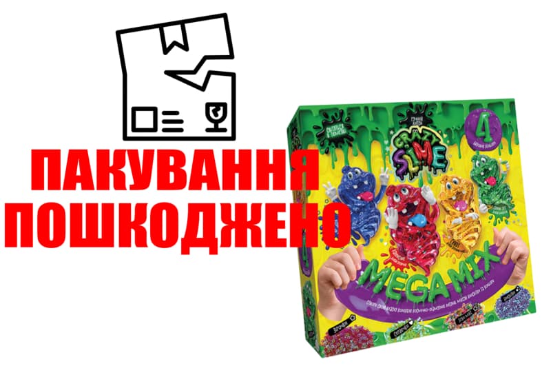 Безпечний освітній набір для проведення дослідів "Crazy Slime 4в1" SLM-03-01U,02U DANKO