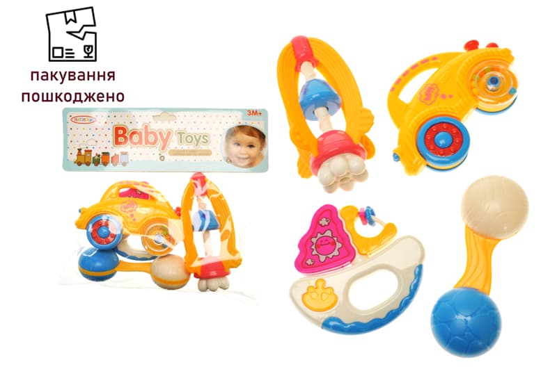 OUTLET Набір брязкалець в кульку 4шт 8398-24