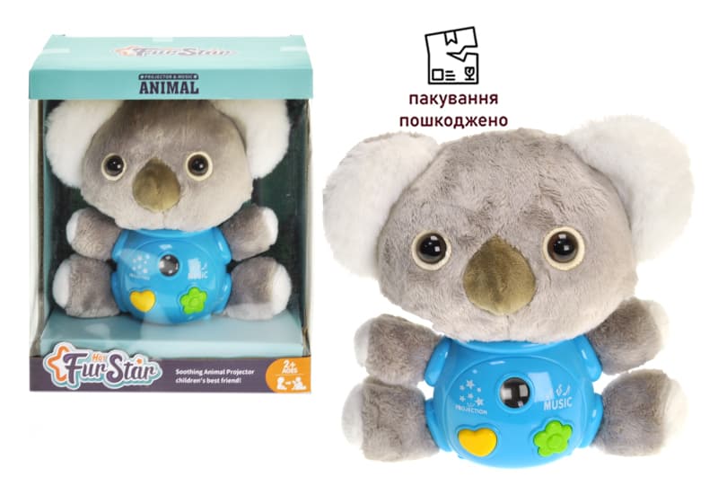 OUTLET Інтерактивна Коала з нічником, в коробці T895 р.19,2*10,5*21,7см
