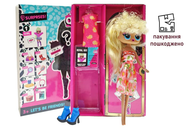 OUTLET Лялька герой в коробці, 4 види, LK1003-1 р.28*22,2*5,4см.