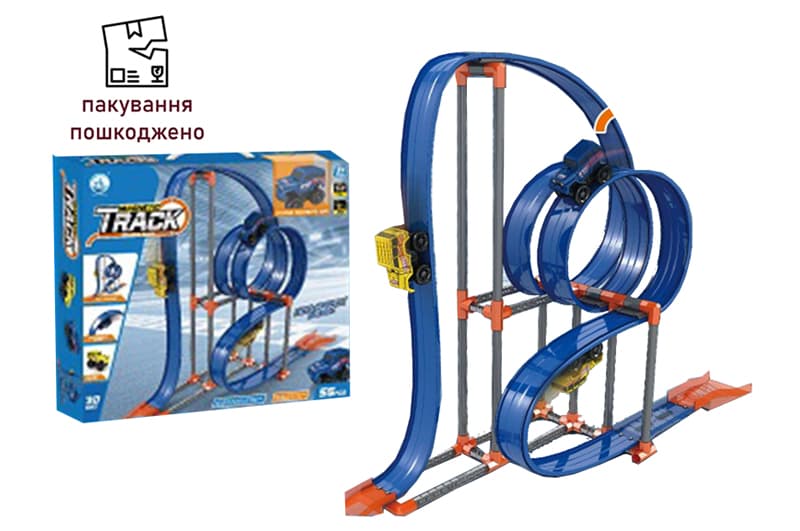 OUTLET Трек 679-616B з інерційною машинкою, магнітний в коробці р.41*7*36 см