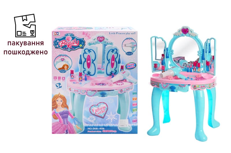 OUTLET Дзеркало зі столиком озвучене, в коробці 008-906 р.38*14*51см
