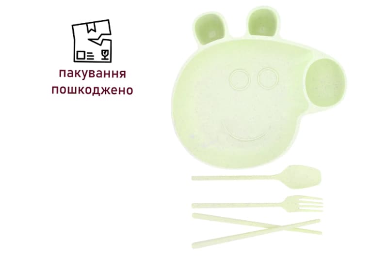 OUTLET Набір столового посуду зелений 17294