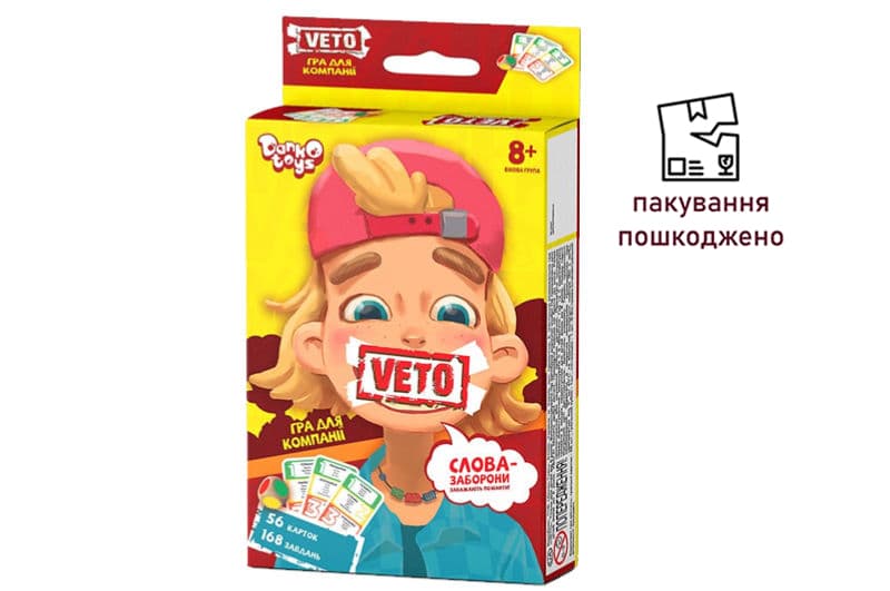OUTLET Настільна розважальна гра  VETO  міні VETO-02-01U DANKO