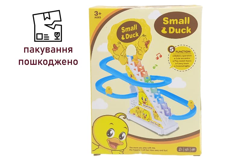 OUTLET Інтерактивна іграшка трек-гірка DUCK SLIDE Качка скелелаз SM429738 668-10 в коробці