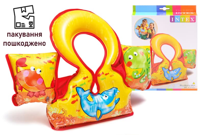 OUTLET Жилет  Аква  INTEX 58673 р.66*44 см