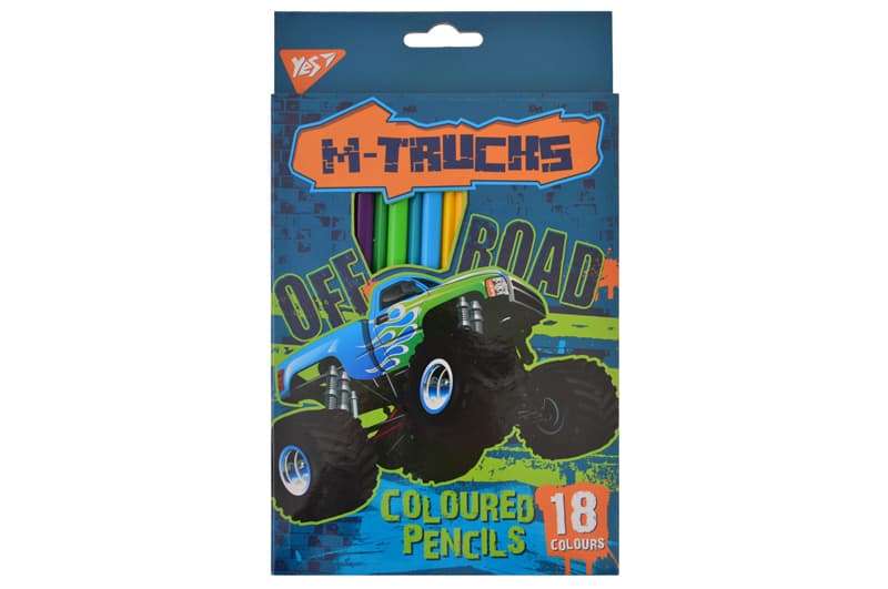 OUTLET 0 Олівці кольорові Yes 18 кольорів M-Trucks 290543