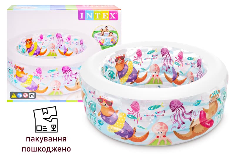 OUTLET Басейн INTEX "Акваріум" в коробці 58480 р.152*56см
