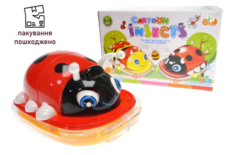OUTLET Жук сонечко музичний, зі світлом, в коробці 002 р.19,5*13,5*10см