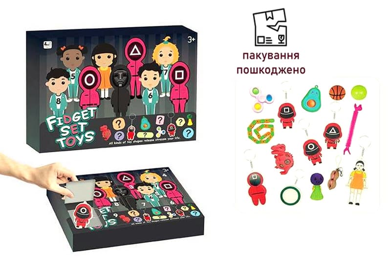 OUTLET Антистрес Гра в кальмара 697-010 у коробці 30*22*5,5 см