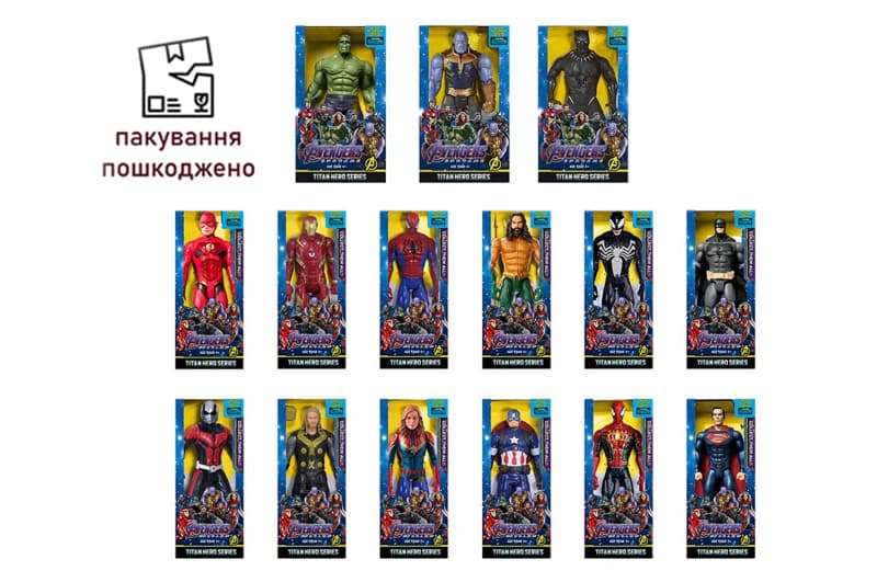 OUTLET 0 Герої 9188 Avengers 15в.кор.30,5*7*17,5 /72/
