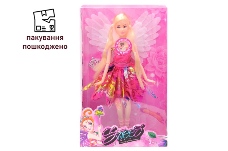 OUTLET 0 Лялька з крилами Фея (крила світяться) 632A р.20*6*32см