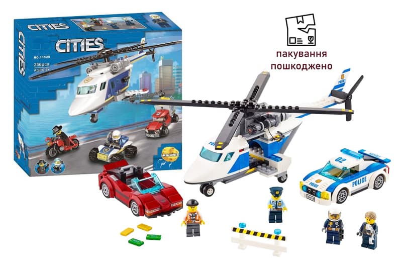 OUTLET 0 Конструктор  Місто  236дет 11529 (Р) р.28*26*6,5см