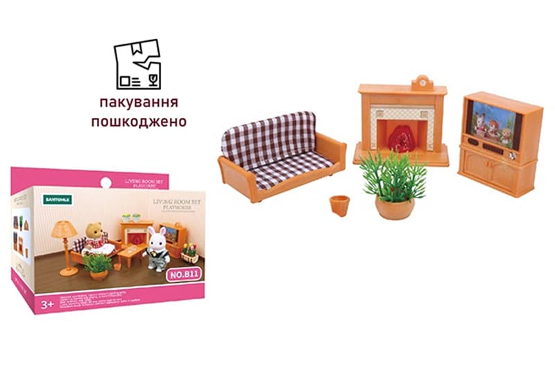 OUTLET 0 Меблі для флоксових тварин B11 , коробка 10*11*7 см