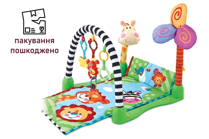 OUTLET 0 Килимок для немовлят з дугами, в коробці 6503 р.54*8,5*41см