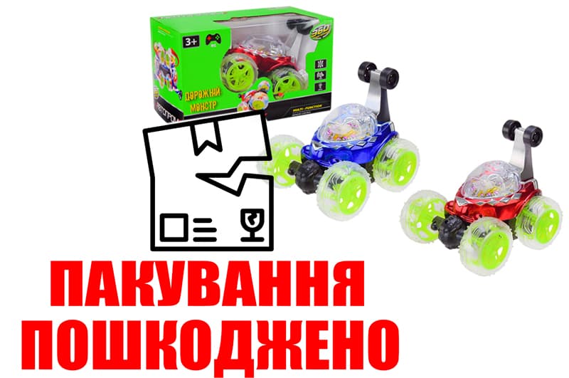 OUTLET Перевертиш на р/к 8816AB , 2 кольори, світяться колеса, в коробці 29x16x17,5 см "Автопром",