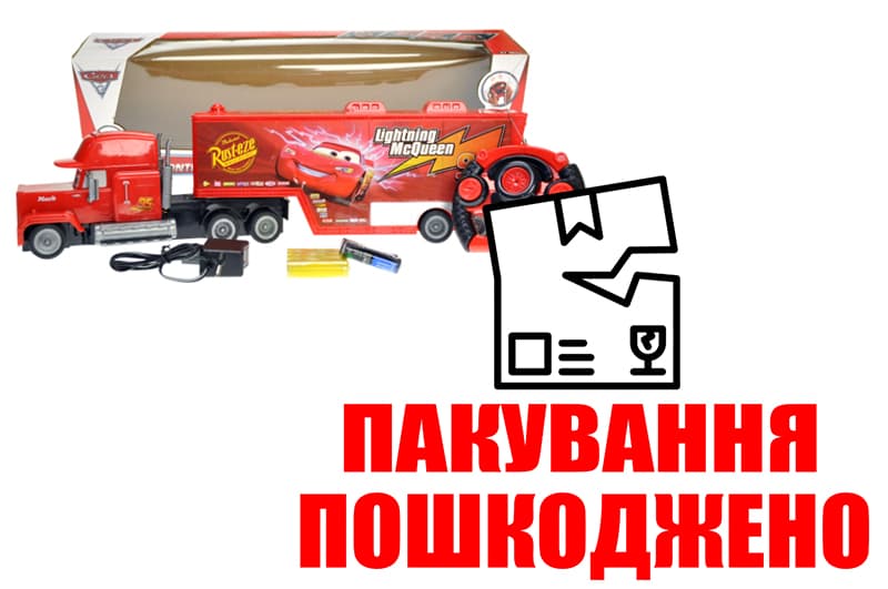 OUTLET Вантажівка за мотивами мультфільму на радіокеруванні, акумулятор, в коробці SD-09C р.58*12*17cм
