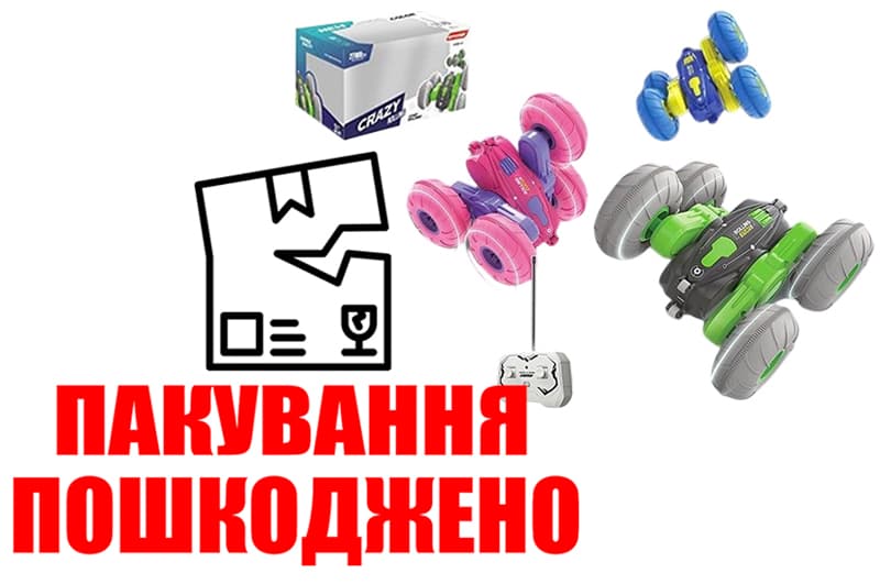 OUTLET Трюкач на радіокеруванні DC208A акумулятор, USB 3 кольори кор.26x14,6x18,2 см