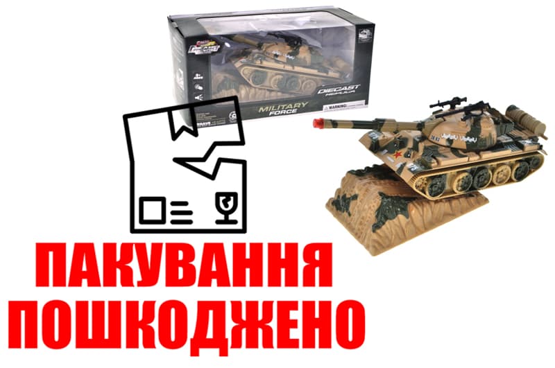 OUTLET Військова техніка металева 2202 (675) АВТОПРОМ  світло, звук, в коробці 21.5x10.5x10.5 см