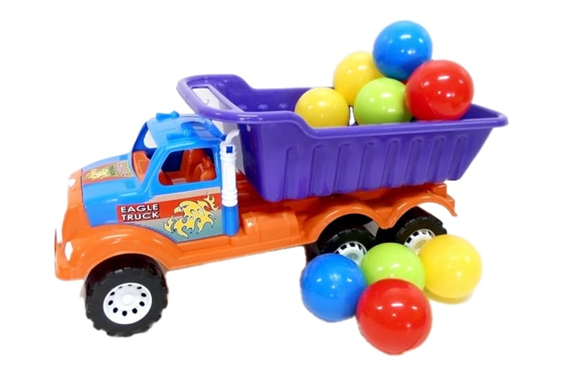 Вантажівка KW-07-601-4 "Б"самоскид з 15 кульками KinderWay