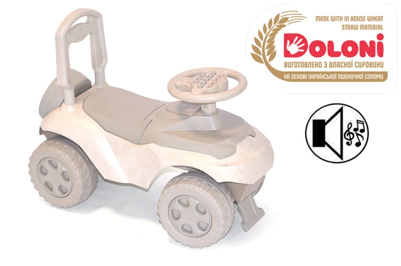 Толокар музичний 0142/02eco "Автошка" Eco Biege DOLONI