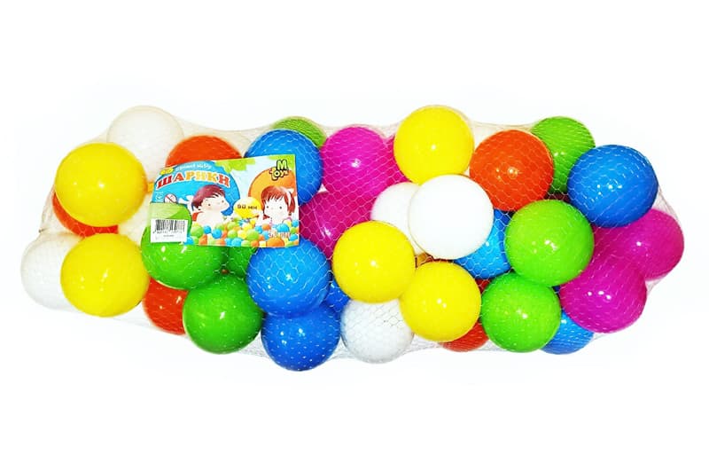Набір кульок 90мм 50шт в сітці 19107 Mtoys