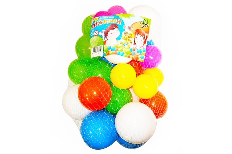 Набір кульок 60-75-90мм 30шт в сітці 20109 Mtoys