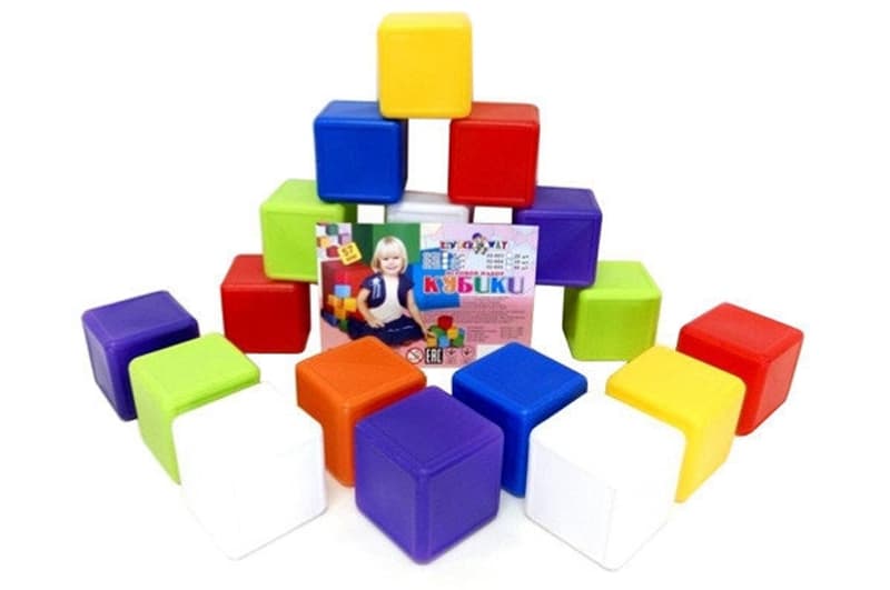 Набір кубиків 20шт в сітці KW-02-603 KinderWay