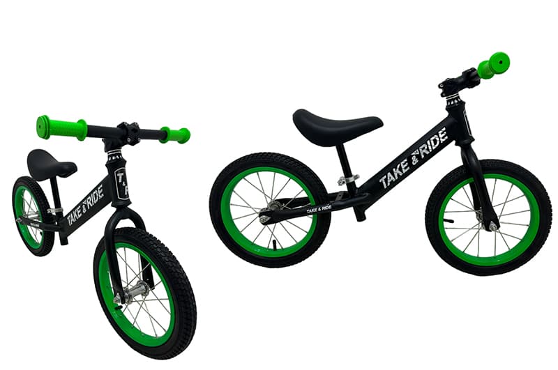 Велобіг Take&Ride RB-50 MTB "14 на гумових надувних колесах чорний