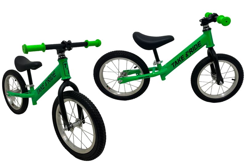 Велобіг Take&Ride RB-50 MTB "14 на гумових надувних колесах зелений
