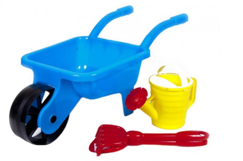 Тачка з лійкою, лопаткою та граблями "С"  KW-01-124 KinderWay
