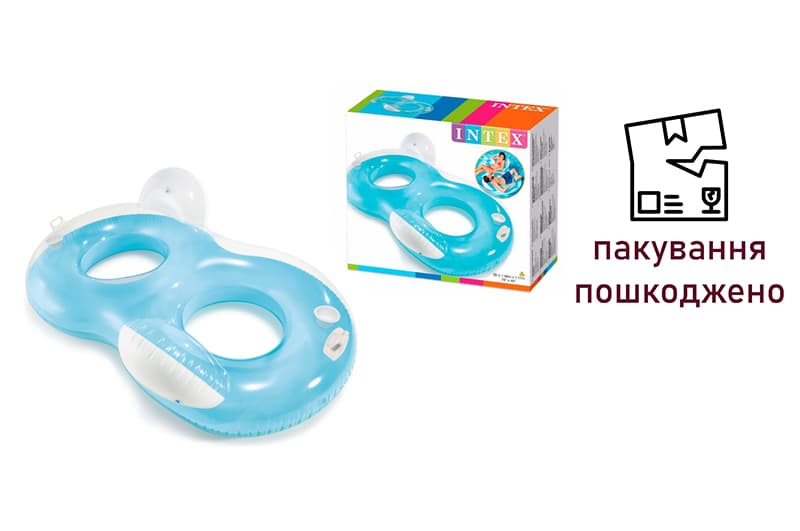 OUTLET Круг двомісний зі спинкою INTEX 56800 р. 198*117 см