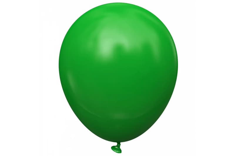 Латексна кулька 01046 зелена (Green) пастель 12"(30см) 100шт Kalisan