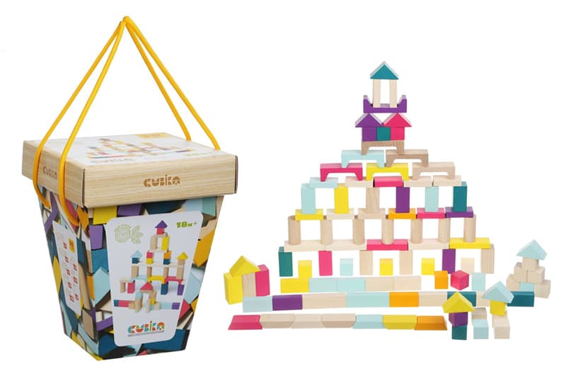 Конструктор дерев'яний15184 Wooden blocks construction kit «Cubika 1» Cubika