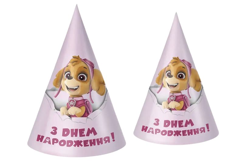 Ковпачок паперовий 18388 "Собачка" кольоровий 10шт