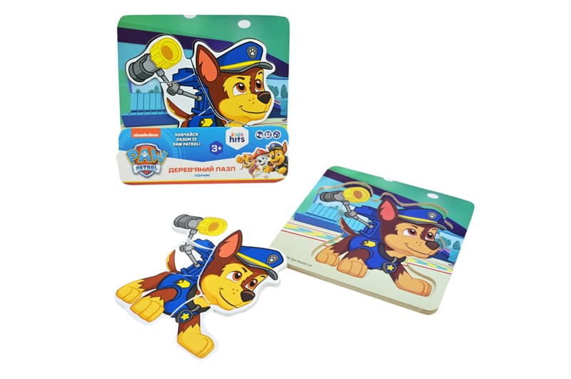 Дерев'яна іграшка KidsHits Paw Patrol KH20/053 пазл-вкладиші у плівці 14,8*14,8*0,6 см