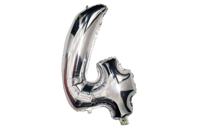 Цифра срібна в ас. 40"(100см)