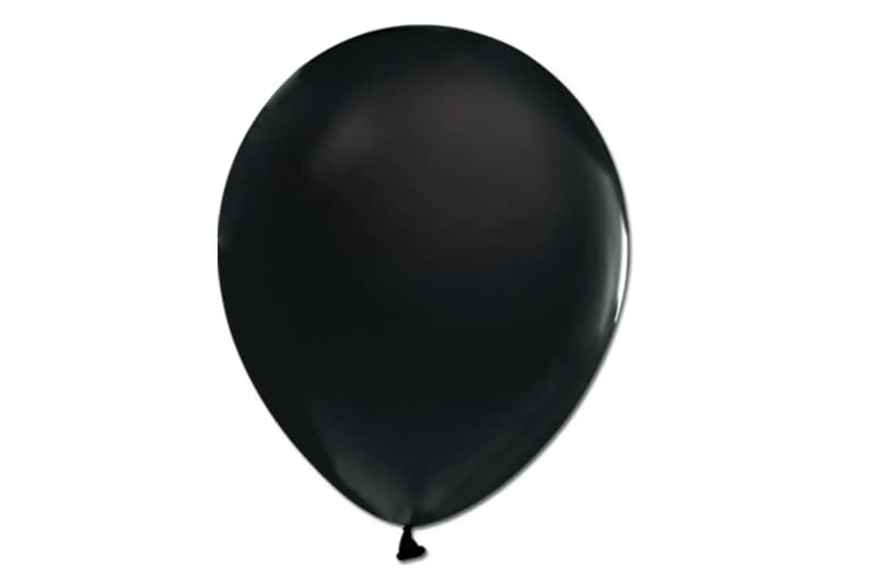 Кулька латексна, чорна 02657 (P07) 10"(25 см) Balonevi