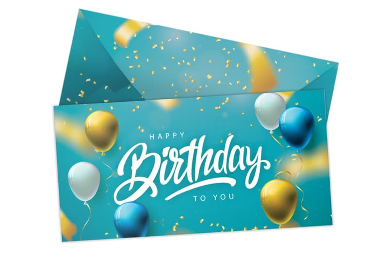 Паперовий конверт 15202 на гроші "Happy Birthday to you" 1шт.