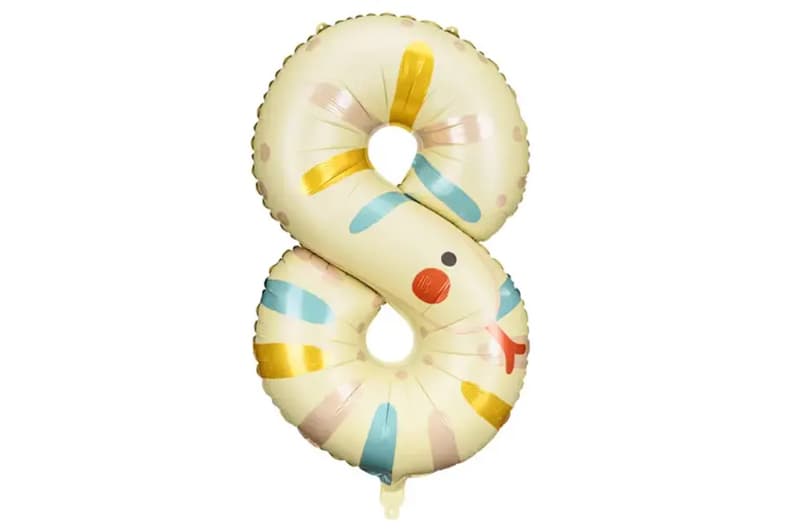 Фольгована кулька цифра "8" змія Party Deco (55х88см) 1шт.