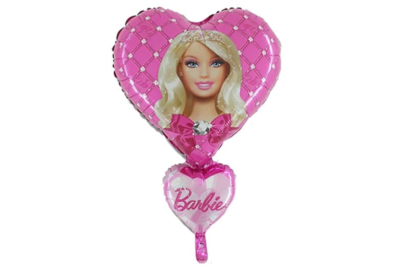 Фольгована кулька фігура 11798 "Серце Barbie" рожева Grabo 21". (1шт.)