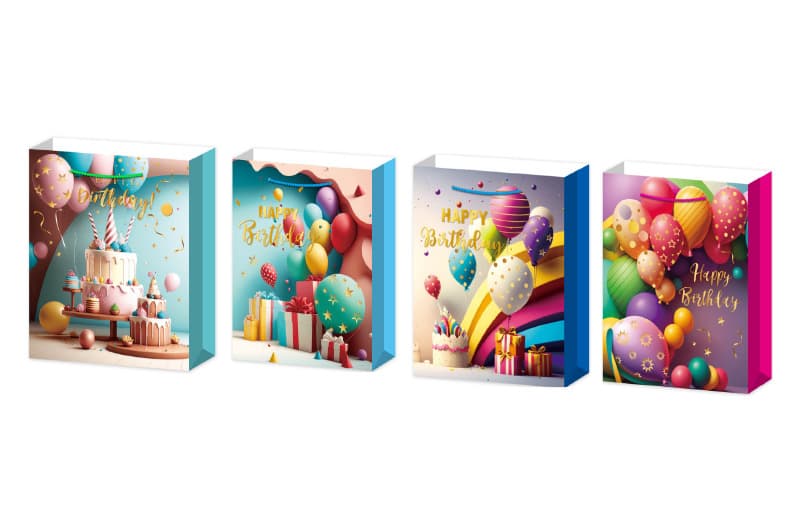 Пакет паперовий 760264ML "GIANT Air balloons" асорті р.40.6x16.5x55 см Malevaro