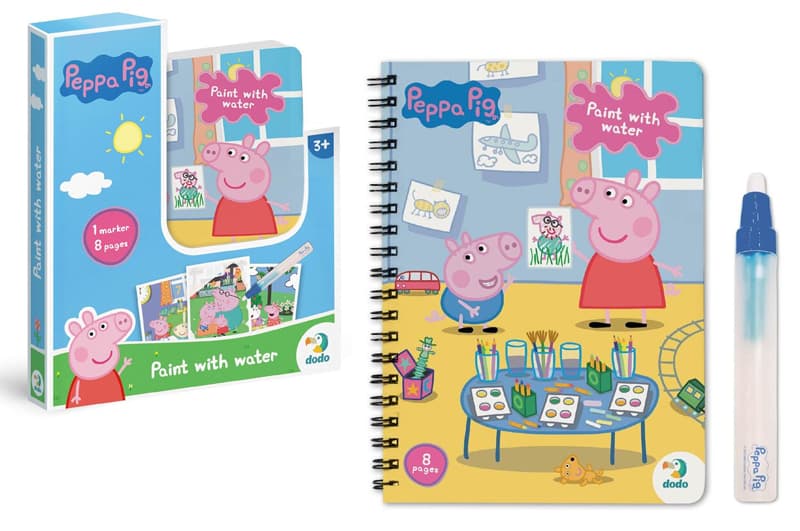 Набір водних розмальовок 200443 "Малюй водою: Peppa Pig" DoDo